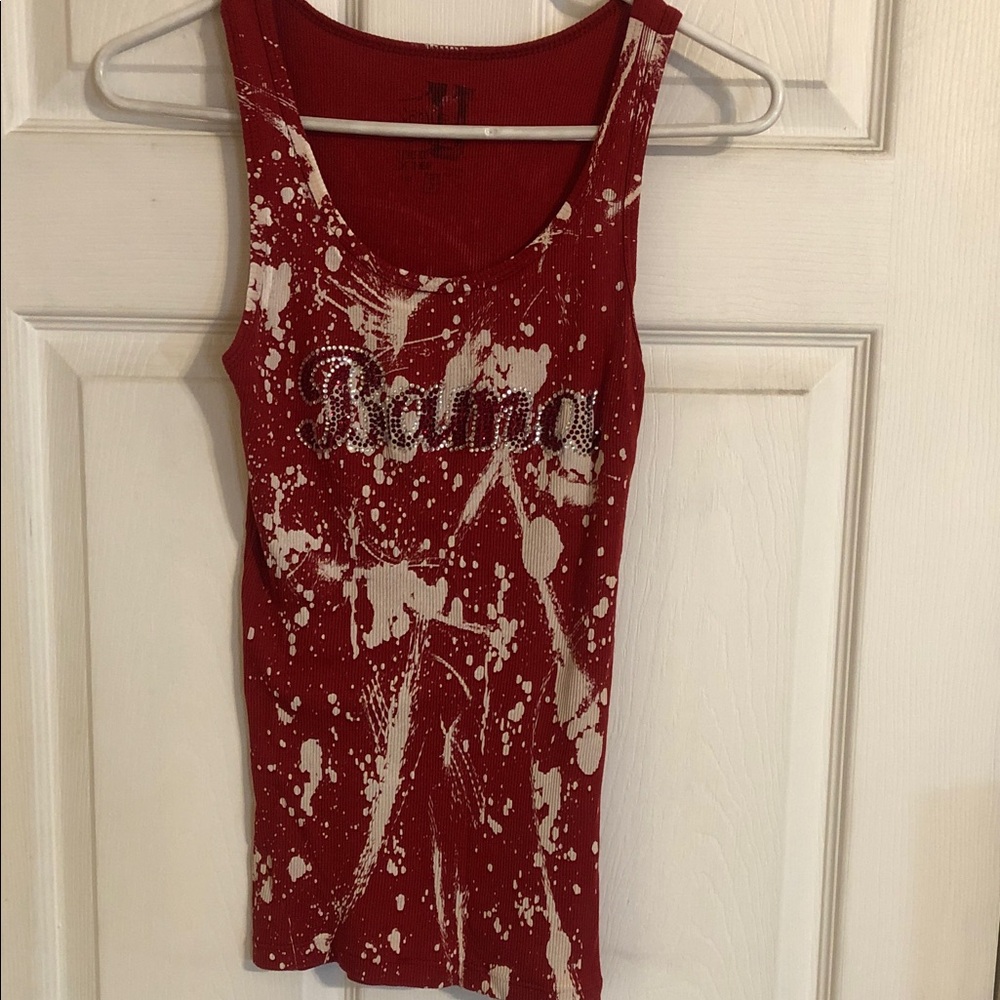 University of Alabama Red Splatter Women's Tank Top